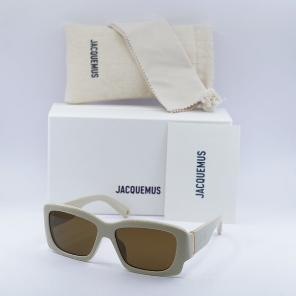 Jacquemus Accessories - Jacquemus CROISIERE JAC/60 C2 Square Sunglasses - Beige\Brown